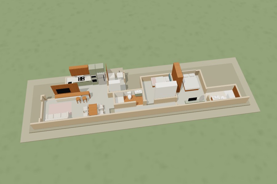 Maquete 3D interativa da Casa Andorinha