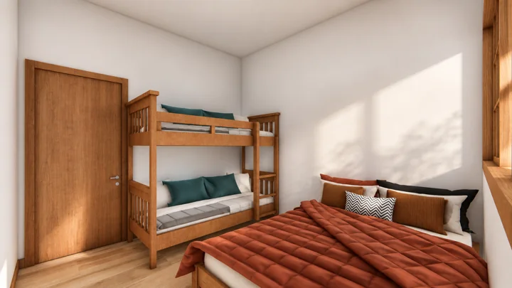 Quarto com beliche — Projeto A&T