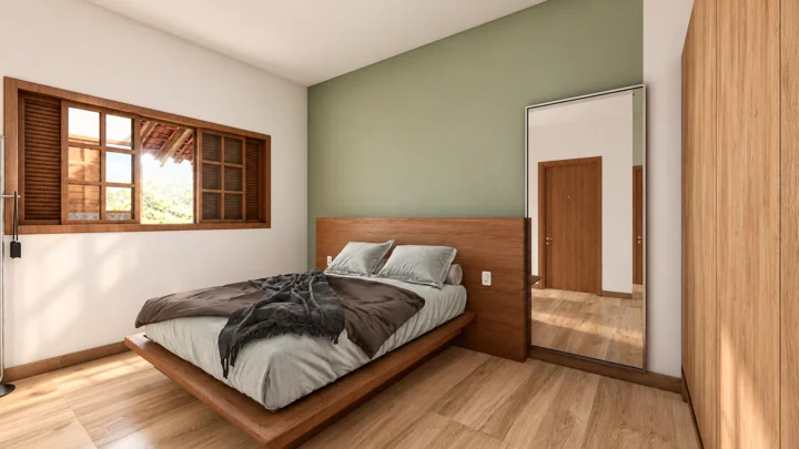 Quarto de casal — Projeto A&T