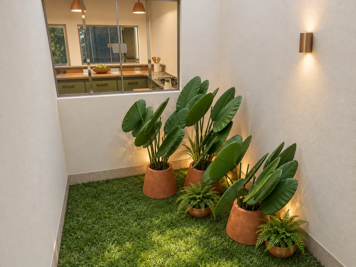 Jardim interno — Projeto VR