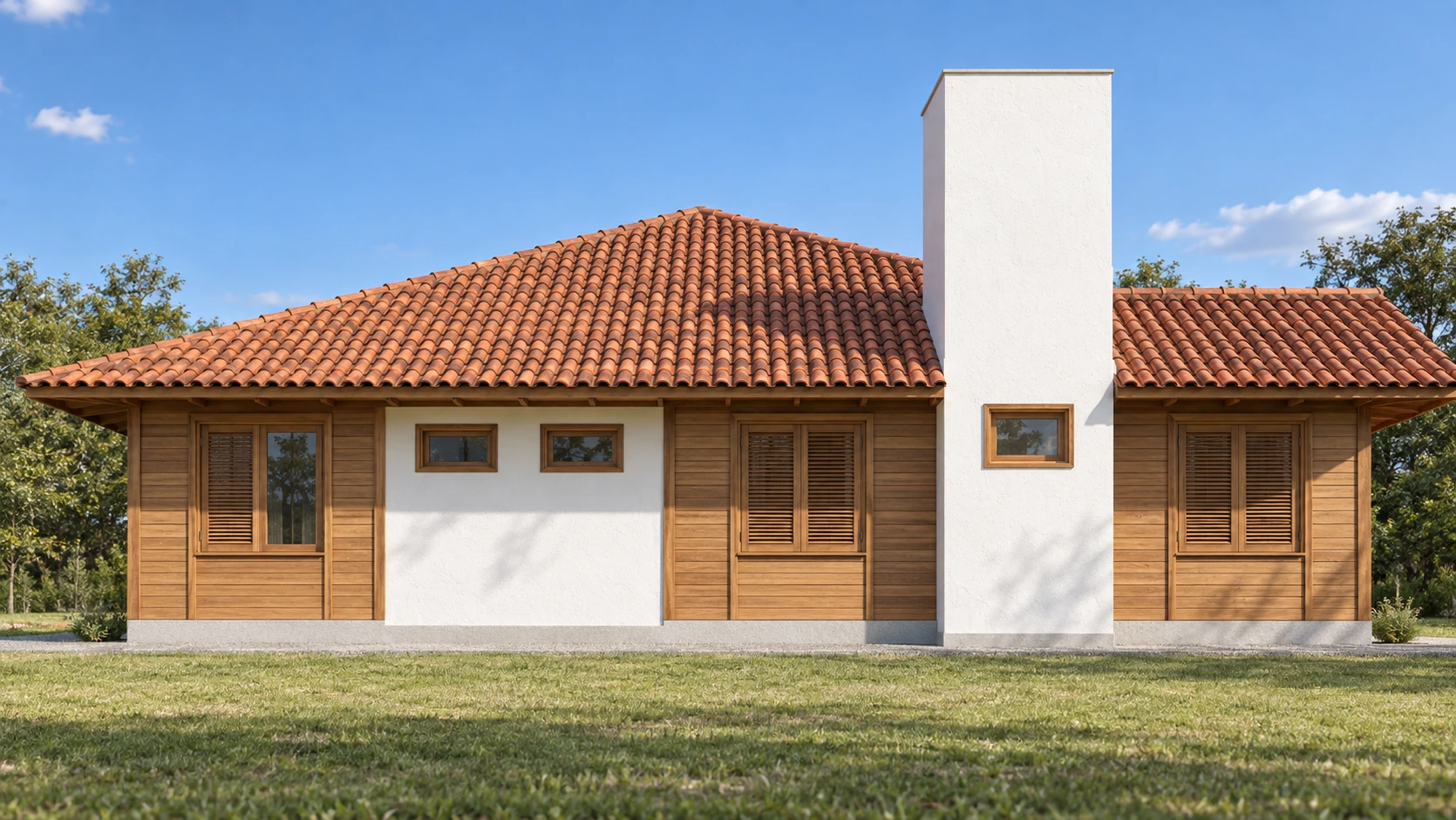 Fachada lateral direita — Projeto F.F.F