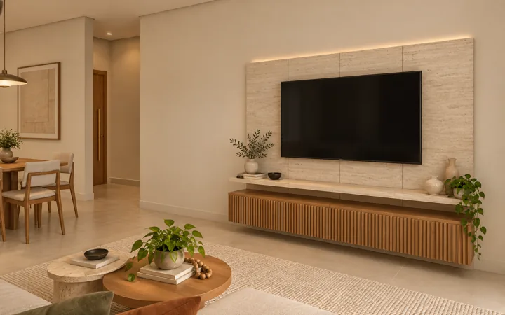 Sala — painel de TV — Projeto GG